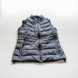 McKinley Womens Down Puffer Vest Gray Insulated Gilet Jacket Size S